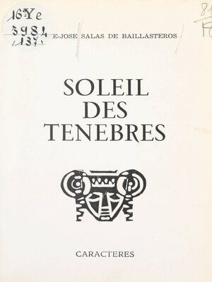 cover image of Soleil des ténèbres